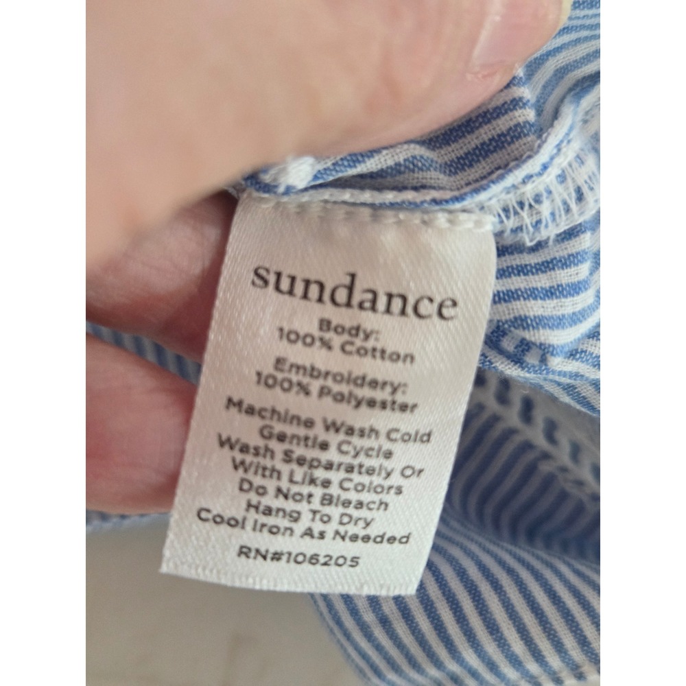 Sundance Lea Kerchief Camisole M Blue Embroidered Eyelet Tank Top Boho NWT - Picture 11 of 11